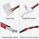 thumbnail image 3 of Conector de tira de luz LED de 2 pines y 8 mm de ancho, 48 piezas, para tiras de luz LED SMD 3528 2835 flexibles de un solo color sin soldadura, 3 of 7