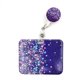 thumbnail image 5 of Cordón retráctil con forma de flores moradas para tarjetas de identificación de enfermera, tarjetas de trabajo, porta credencial, funda para tarjetas, bolsa para sujetar tarjetas, 5 of 5