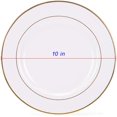 thumbnail image 2 of INTBUYING 10in Double Gold Rim Sublimation Plate 1 Pc, 2 of 4