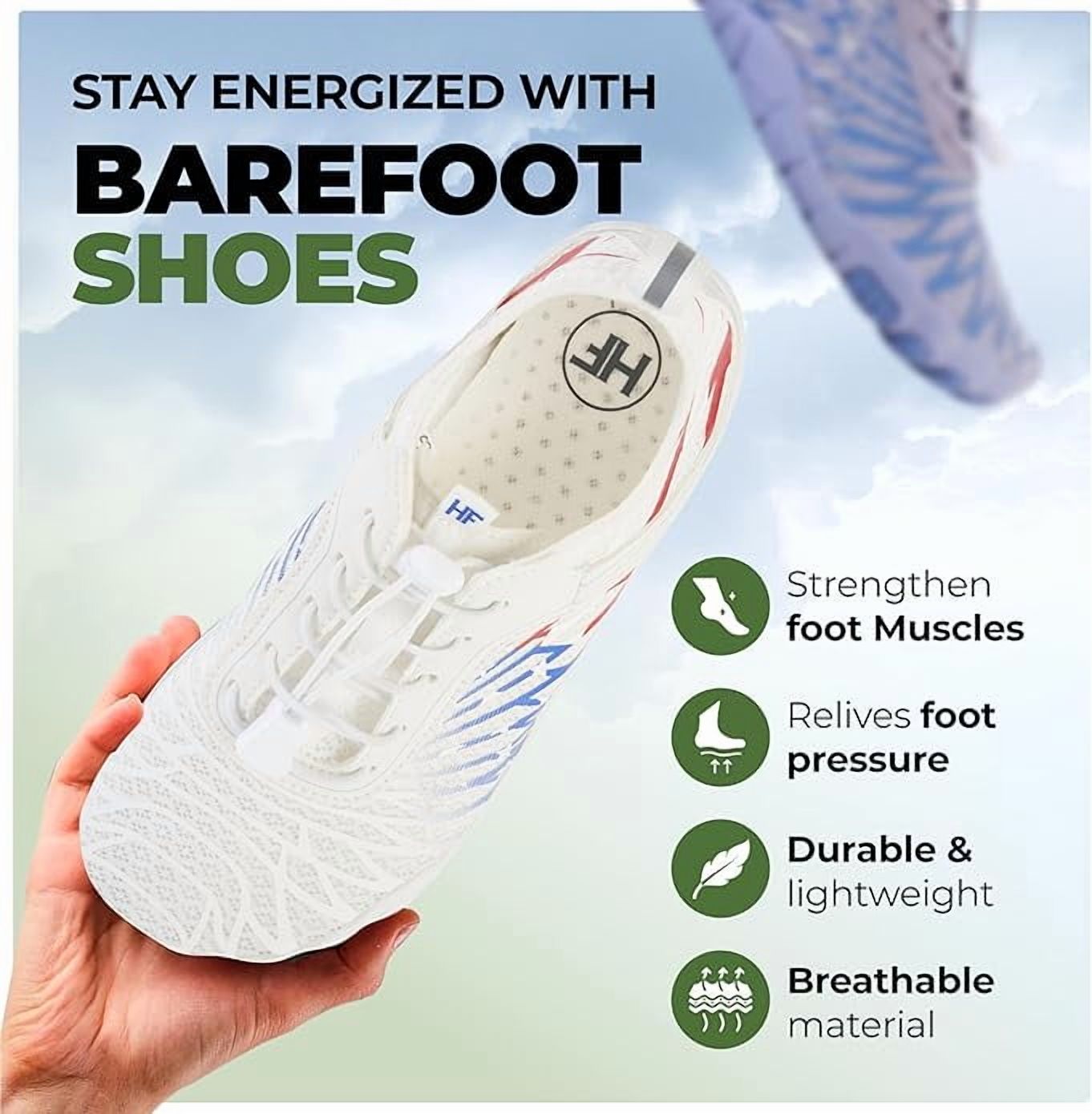 Hike Footwear HF Signature Lavender Healthy & Non-slip Barefoot Shoes Unisex, Walking and Daily Wear
