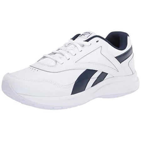 Reebok Mens Walk Ultra 7 DMX Max Shoe White Navy Extra Wide Fit Size 4E