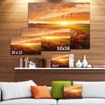 thumbnail image 3 of Beautiful Poppy Field at Sunset - Abstract Wall Art Canvas, 3 of 3