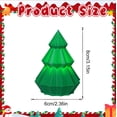 thumbnail image 3 of Gaecuw Christmas 3D Luminous Lamp, LED Tree Night Light with Cozy Warm Illumination, adds Holiday Spirit to Desk and Shelf Spaces, 3.15x2.36 Inch, Perfect for Christmas Party Favors, Green, 3 of 9