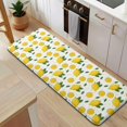 thumbnail image 5 of Yellow Lemon Fruit Slices White Pattern Kitchen Rug Mat,Kitchen Runner Rugs Non Skid Washable,Decorative Kitchen Floor Mats for Kitchen,Sink,Laundry,17"x47.2", 5 of 7