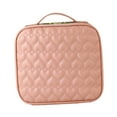 thumbnail image 3 of Bolsa organizadora de cosméticos, bolsa de cosméticos portátil, estuche organizador de maquillaje multifuncional, bolsa de aseo de viaje para champú y Rosa, 3 of 8