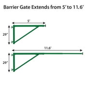 Hinged Barrier Gate 12ft Grn