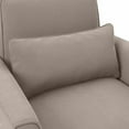 thumbnail image 3 of Flare Accent Chair with Ottoman Set in Tan Microsuede Fabric, 3 of 7
