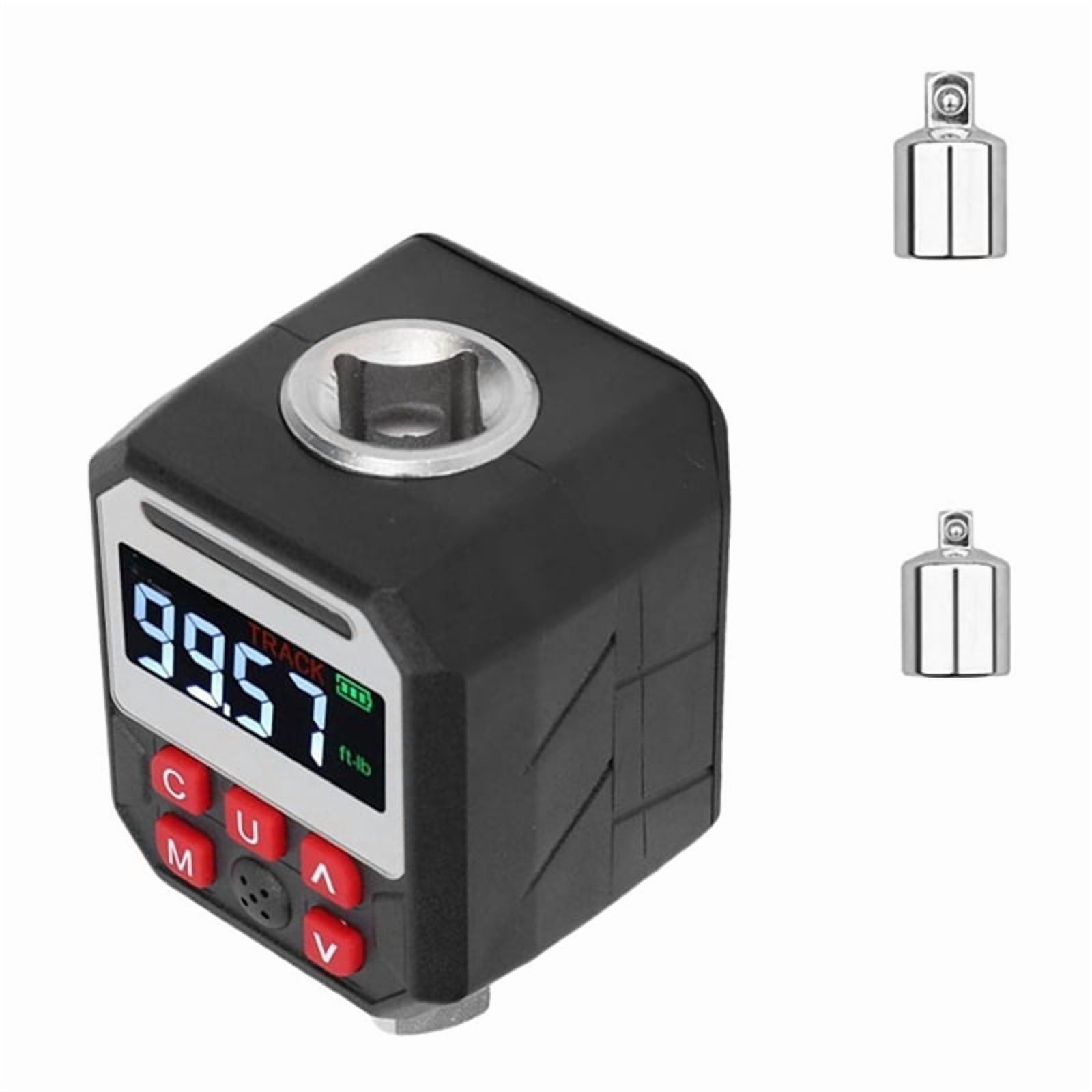 1/2 Inch Digital Torque Wrench Adapter with Smart Display Preset 1.5-30nm Range for Automotive Industrial