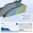 thumbnail image 6 of KingPavonini Adjustable Leg Elevation Pillows for After Surgery, Ergonomic Curve Keeps Knee Straight (Single Leg), 6 of 9