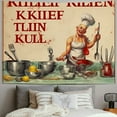 thumbnail image 2 of BCIIG Kitchen Rules Tapestry Wall Hanging Unique Style Graphic Tapestries Home Wall Decor Art for Living Room Bedroom Apartment Farmhouse Dorm 40x30inch, 2 of 6