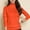 Orange, variant on DuoJiaJ Sweaters for Women Pullover Turtleneck Knit Tops Solid Color Long Sleeve Sweater Orange L
