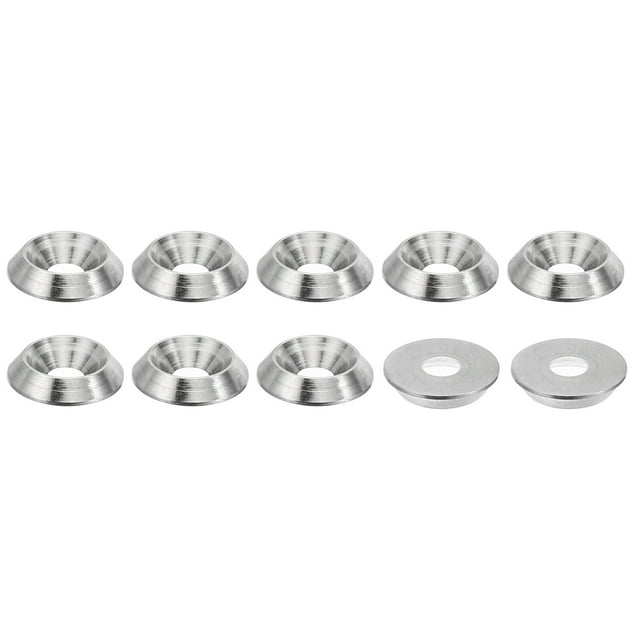 Unique Bargains Rondelle de Finition M3 10mmx2mm en Acier Inoxydable 304 Vis de Finition Tête de Boulon Joint Lot de 10