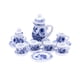 thumbnail image 2 of Juego de té en miniatura para casa de muñecas de 15 piezas, juego de té en miniatura, accesorios para fotos de cerámica estilo A, 2 of 9