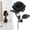 Black, variant on YAZHPA Artificial Roses Bouquet, 1 Pack Faux Black Roses Bundles Fake Rose Flowers Arrangements Halloween Valentine's Day Wedding Decor Black