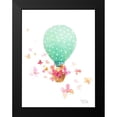 thumbnail image 2 of Loreth, Lanie 15x18 Black Modern Framed Museum Art Print Titled - Hot Air Balloon With Butterflies, 2 of 5