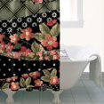thumbnail image 4 of Pioneer Flower Floral Print Pattern Shower Curtain 36"x72" ,Bathroom Decorative Shower Curtains Set with 12 Hooks,Modern Waterproof Washable Shower Curtain, 4 of 6