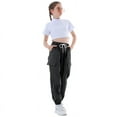 thumbnail image 5 of Rolanko Girls' Y2K Parachute Cargo Pants High Waisted Versatile Wear for Everyday School and Dance, 5 of 5