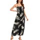 thumbnail image 2 of TaTaai Casual Loungewear Dress for Women Spaghetti Strap Backless Printed Loose Fit Long Maxi Dress Sleeveless Solid Color Soft Comfortable for Summer Gift, 2 of 9