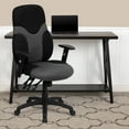 thumbnail image 2 of Flash Furniture Abbott High Back Ergonomic Black and Gray Mesh Swivel Task Office Chair with Adjustable Arms, 2 of 13