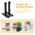 thumbnail image 3 of CTIRCHIU 2Pcs Sturdy Black Metal Pegboard Tabletop Fixing Brackets for Secure Pegboard Support, 3 of 8