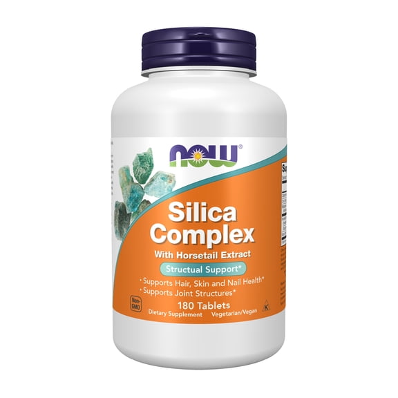 NOW Supplements, Silica Complex with Horsetail Extract, Structural Support, 180 Tablets