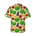 thumbnail image 3 of Daiia Vegetable Hawaiian Shirt for Men Gentle Cotton Regular Short Sleeve Casual-Medium, 3 of 9