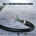 thumbnail image 4 of Cable Ethernet XXONE Cat 7 de 20 pies (6 m), 10 Gbps, 600 Mhz, resistente al agua, 4 of 9