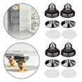 thumbnail image 3 of 4 juegos de soportes para altavoces, almohadillas para los pies, púas para la caja del altavoz, clavos cónicos para el suelo Aleación Negro, 3 of 9