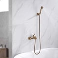 thumbnail image 3 of Single-function Classic Shower Head, High Quality Brass Material with Antique Brushed Finish, Easy Installation Including Lead Free Bracket and 150cm Shower Hose, Perfect for, 3 of 5
