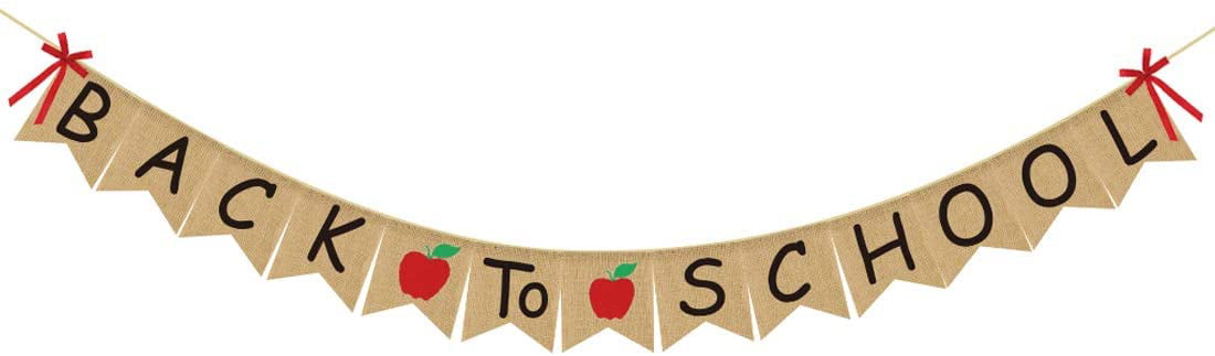Back to School Black Board Bunting Banner 15 flags by PARTY DECOR 