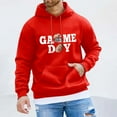 thumbnail image 2 of VBARHMQRT Hoodie Blankets Men Rugby Printed Pocket Drawstring Hooded Sweatshirt Casual Loose Comfortable Trendy Business Sweatshirt, 2 of 4