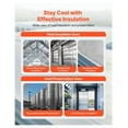 thumbnail image 6 of Double Reflective Insulation Roll - 48in x 125ft, 0.15mm Aluminum Foil Radiant Barrier - Thermal Heat Shield for Roof, Window, Garage Insulation, 6 of 8