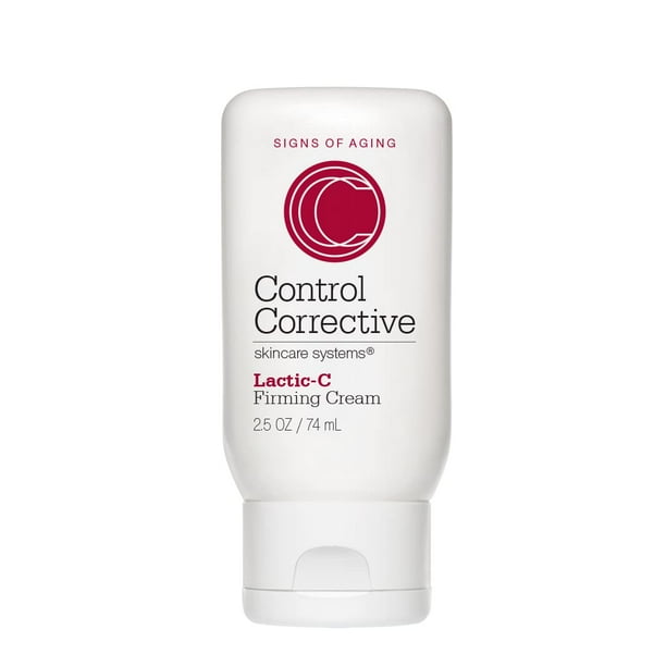 CONTROL CORRECTIVO Crema reafirmante Lactic-C 2.5 Oz - 5% Hidratante antienvejecimiento a base de ácido láctico Hidrata Nutre Tonos Equilibra combinado con vitamina C para iluminar y suavizar el cutis