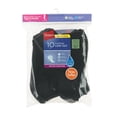 thumbnail image 4 of Hanes Women's Athletic Low Cut Socks, Full Sole Cushion, 10-Pairs Black 5-9, 4 of 6
