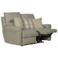 thumbnail image 3 of Bowery Hill Lay Flat Reclining Loveseat in Beige Polyester Fabric, 3 of 15