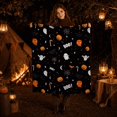 thumbnail image 6 of Halloween Thanksgiving Throw Blanket 39x27in Orange Flannel Couch Cover, Soft Plush Fleece Blanket for Sofa Bed Office, Warm Fall Halloween Decorations Gift by OVFUIZ, 6 of 7