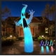 thumbnail image 1 of Parayoyo, fantasma inflable de Halloween de 12 pies con luz de colores, 1 of 8