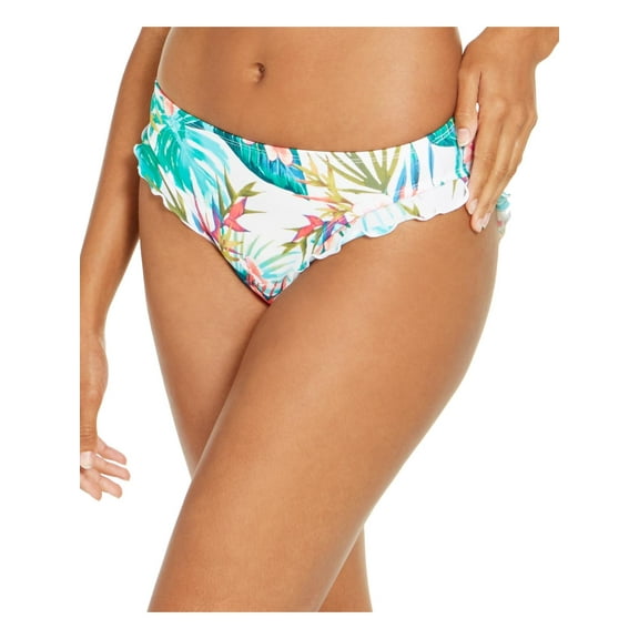 Sundazed Womens Floral Print Ruffled Swim Bottom Separates