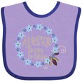thumbnail image 3 of Inktastic Alaska Girl Forget-me-not Flower Girls Baby Bib, 3 of 4