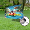thumbnail image 3 of Hello Summer Basenji Pool Day on Watermelon Float Yard Sign African Barkless Dog Lover Outdoor Home Lawn Garden Porch Decor - 13008, 3 of 5