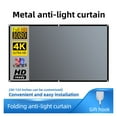 thumbnail image 2 of Projector Screen 16:9 Metal Anti Light Curtain Reflective Fabric Cloth DLP Projector Anti Light ,Wrinkle-Free, 2 of 7
