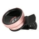 thumbnail image 3 of Lente para teléfono 2 en 1 HD profesional con clip universal, gran angular de 0,45X, lente macro de 12,5X para teléfono móvil y tableta, color oro rosa, 3 of 12