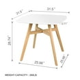 thumbnail image 4 of Modern Dining Table, Thickness MDF Top kitchen table, Dining Room Table for Kitchen Living Room., 4 of 5