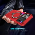 thumbnail image 5 of Dteck for iPhone 15 Pro Case with 360 Rotatable Magnetic Ring Stand Military-Grade Protection Compatatible with MagSafe Shockproof Translucent Phone Cases for Women men 6.1 Inch,Red, 5 of 10