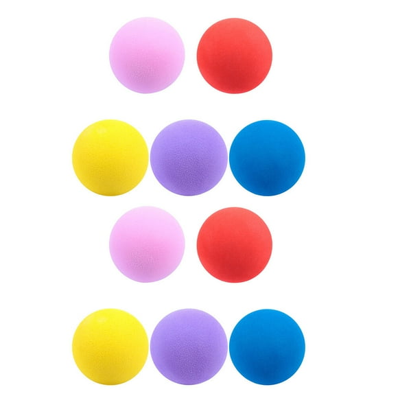 10Pcs 6cm Pelotas de práctica de golf Pelota suave para entrenamiento y juego en interiores