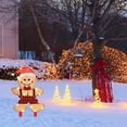 thumbnail image 5 of Dazzle Bright Christmas Outdoor Decorations, 2-Piece Lighted 2D Gingerbread Man, Pre-Lit Light Up Gingerbread Man Yard Display, 5 of 8