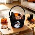 thumbnail image 5 of Under 5 Gifts for Kids!Halloween Candy Basket Reversible Fabric 7.9x5.5 in 5 Colors & Sturdy for Trick or Treat Party Snack Gift Decor Halloween Decor by MPOISVA, 5 of 7