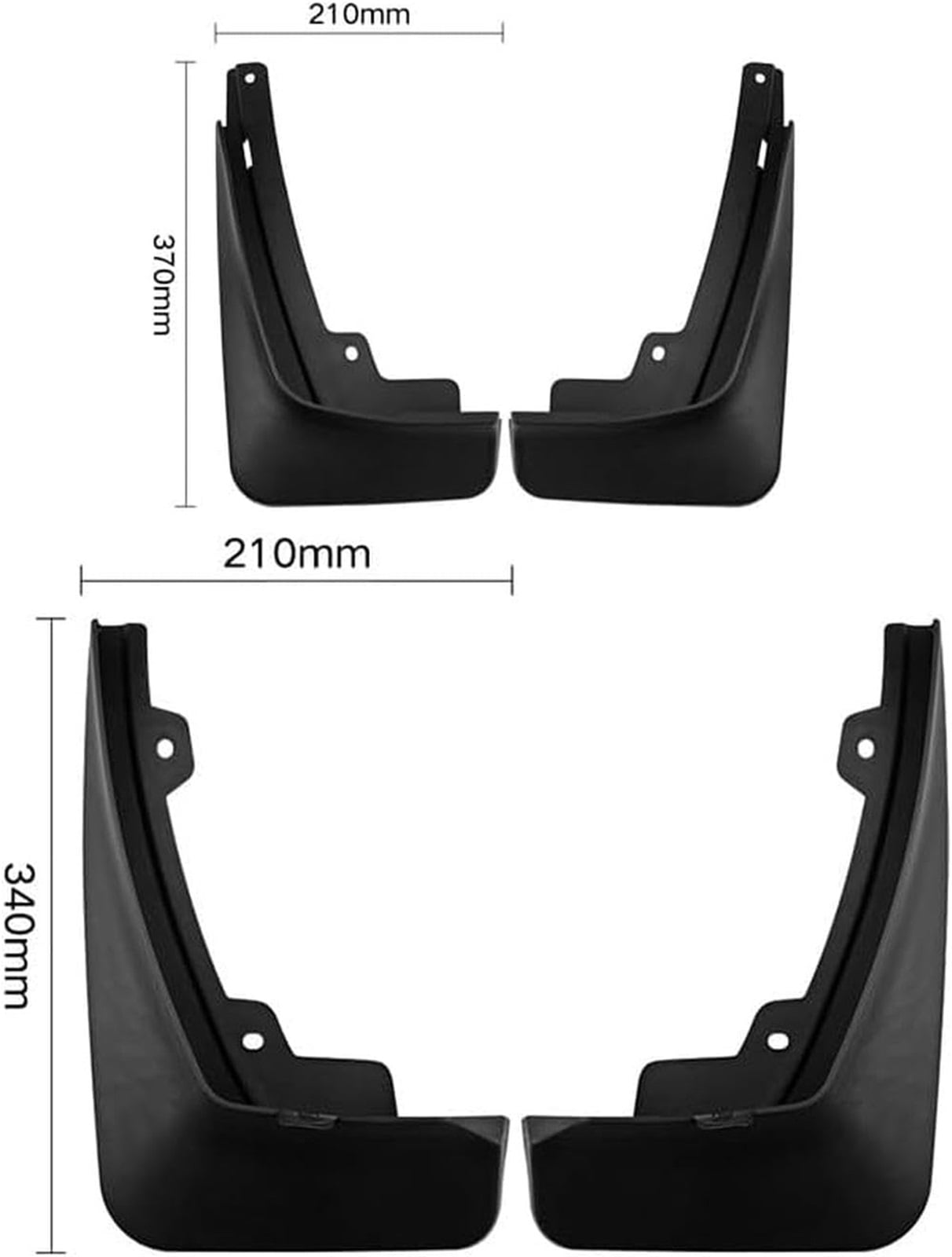 SHDNCYQ Car MudFlaps Mudguard Splash Guard for Buick for Enclave 2020 2021 2022 2023 2024 2025 Front Rear Fender Flap Auto Accessories