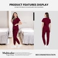 thumbnail image 5 of VIAOLI Scrubs Set for Women Nurse Uniform Jogger Set Stretch Top & Pants with Multi Pocket for Nurse Workwear, 5 of 7