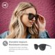 thumbnail image 5 of Gafas de Sol Polarizadas Knockaround Deja Views para Mujer en Negro, 5 of 8